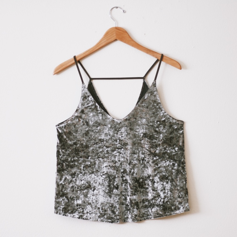 CRUSHED VELVET TANK